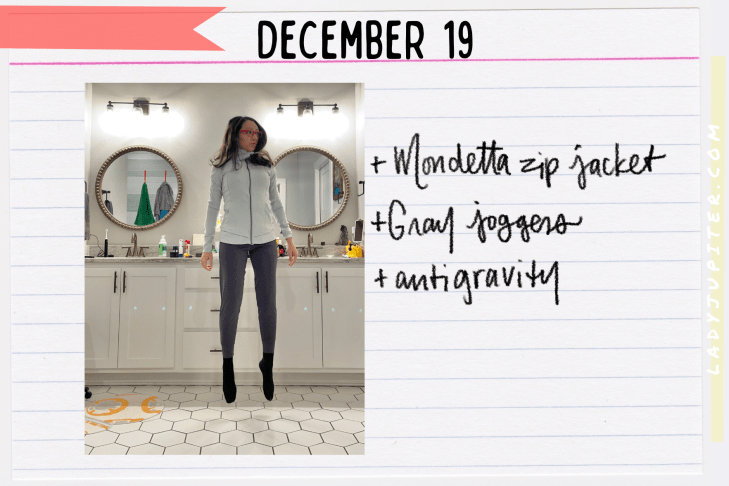 Outfits of the Day, Q4! The public closet of a hobby podcaster. #LadyJupiter #OOTD #DailyOutfits #December #Q4 #ParentsWithADHD #Late30s