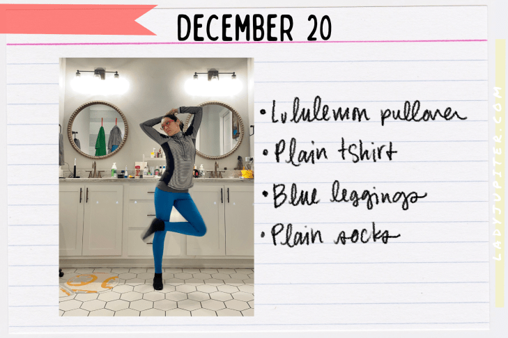 Outfits of the Day, Q4! The public closet of a hobby podcaster. #LadyJupiter #OOTD #DailyOutfits #December #Q4 #ParentsWithADHD #Late30s