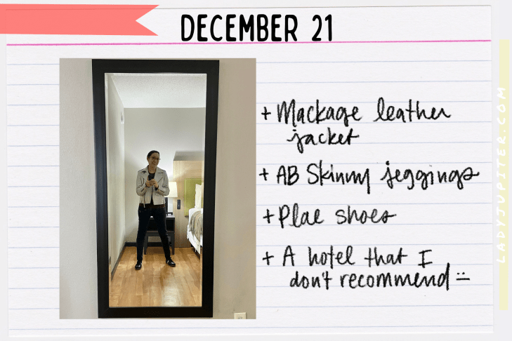 Outfits of the Day, Q4! The public closet of a hobby podcaster. #LadyJupiter #OOTD #DailyOutfits #December #Q4 #ParentsWithADHD #Late30s