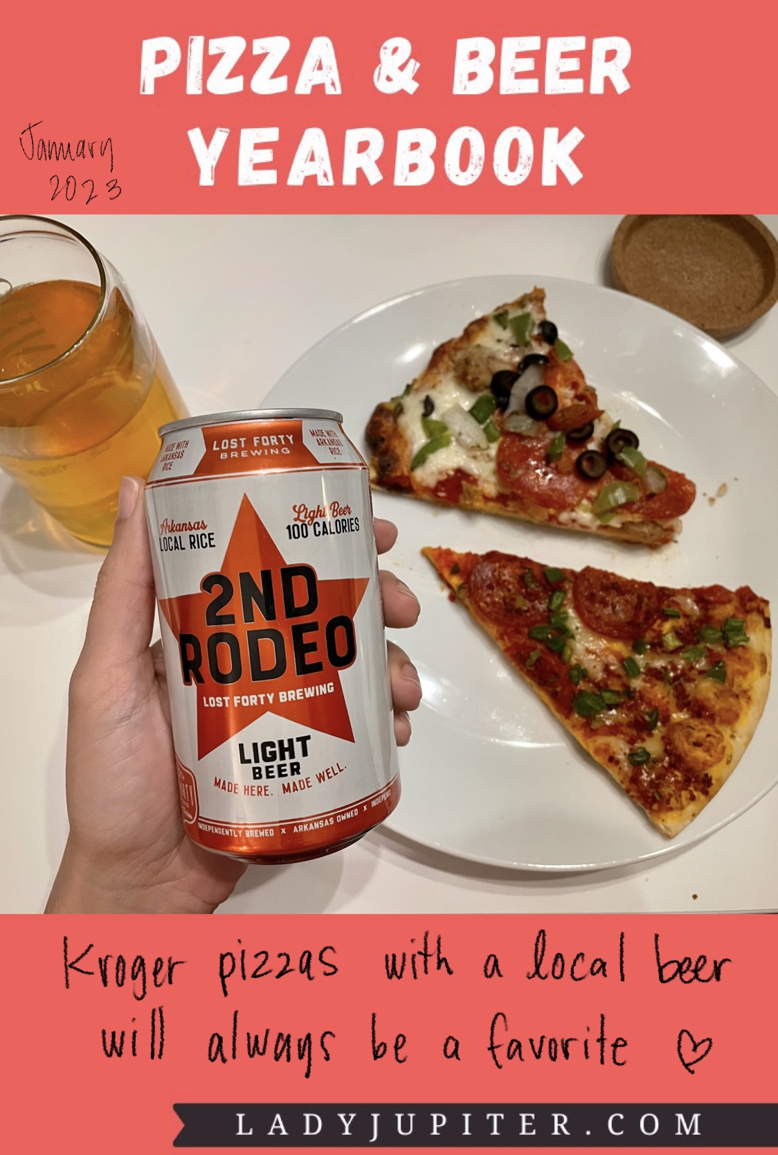 Pizza and Beer Yearbook - a thoughtful chronicle, or an excuse to order pizza regularly⁉️ (Probably the latter!) #LadyJupiter #BeerAndPizza #JustForFun #2ndRodeo