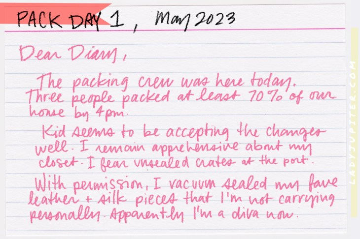 It's here! Let the packing begin. The sooner it's over, the sooner we can relax as we live out of suitcases. #LadyJupiter #PCSing #MilitaryLife #AirForceWife #MilSpo #OCONUS