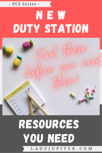 Is it that time again for a new address? Here are the resources I collect ASAP that help me feel at home. #LadyJupiter #PCSseries #PCSing #NewDutyStation #AFwife #MilSO #MilSpo #ActiveDutyFamily