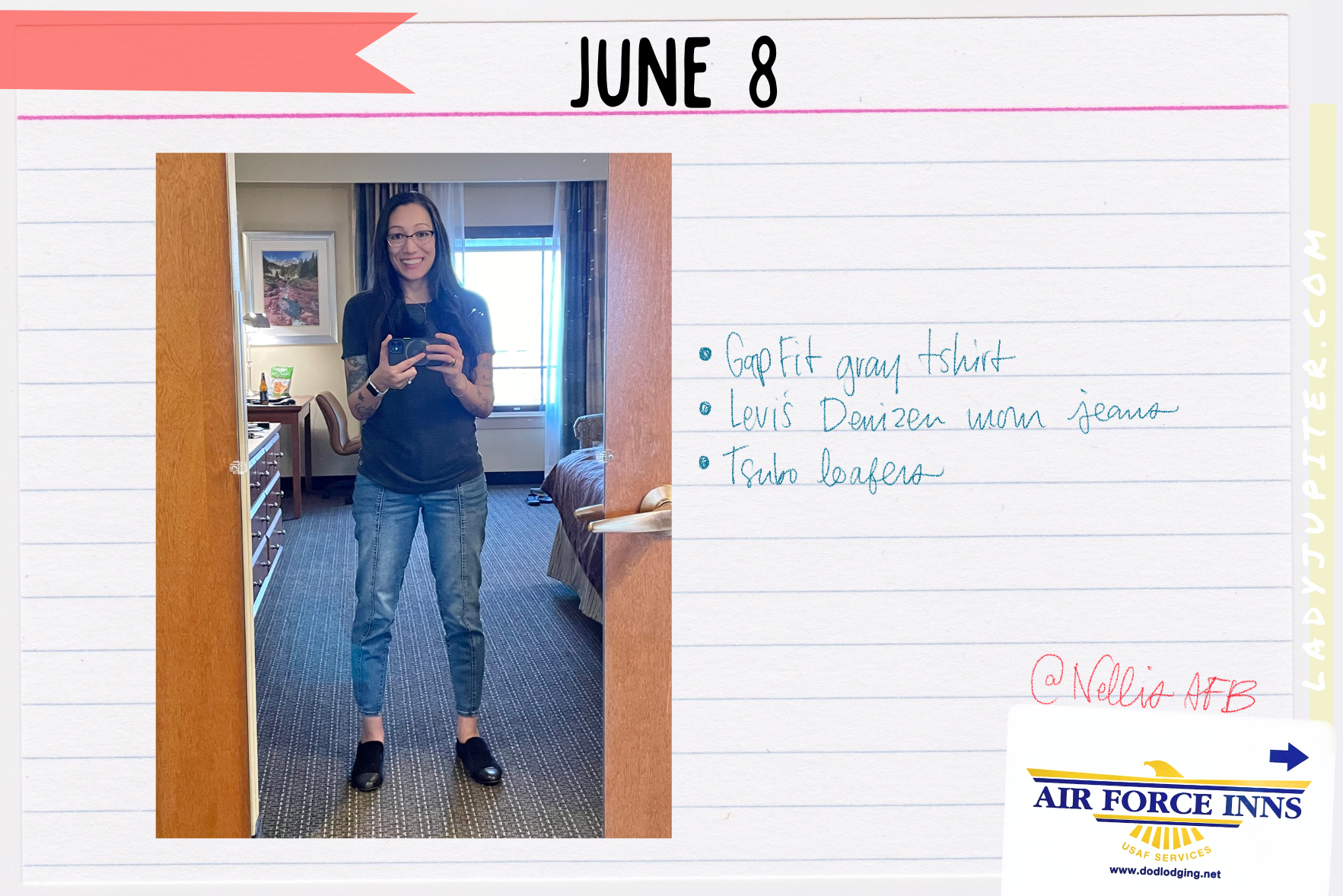 Outfits of the Day, Q2! International relocation = capsule wardrobe. #LadyJupiter #OOTD #June #Q2 #39F #Nevada #PCSing #NellisINN