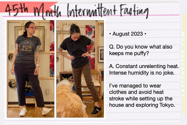 I've been intermittent fasting for 50 months, and I'm here to show the world that it is a sustainable lifestyle. Really; skipping breakfast and not snacking is no hardship. #IntermittentFasting #IFlife #45Months #Tokyo